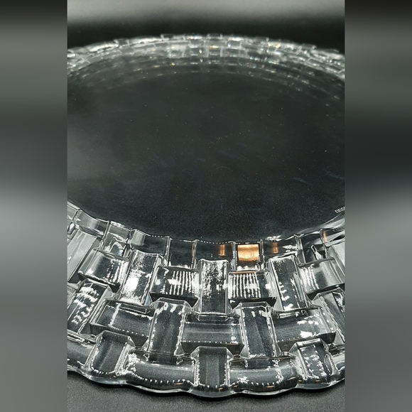 Nachtmann Dancing Stars Bossa Nova Germany Large Plate Basket Weave 12 1/4" - Picture 7 of 7